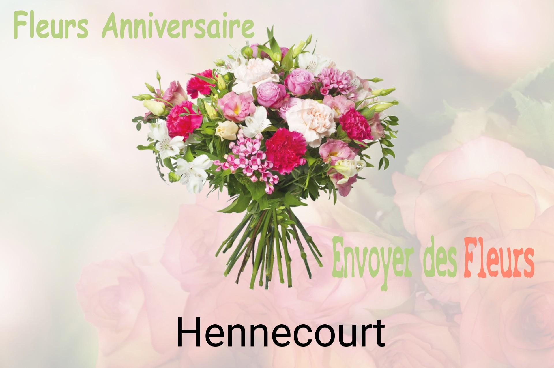 Bouquet de fleurs d’anniversaire livré à Hennecourt
