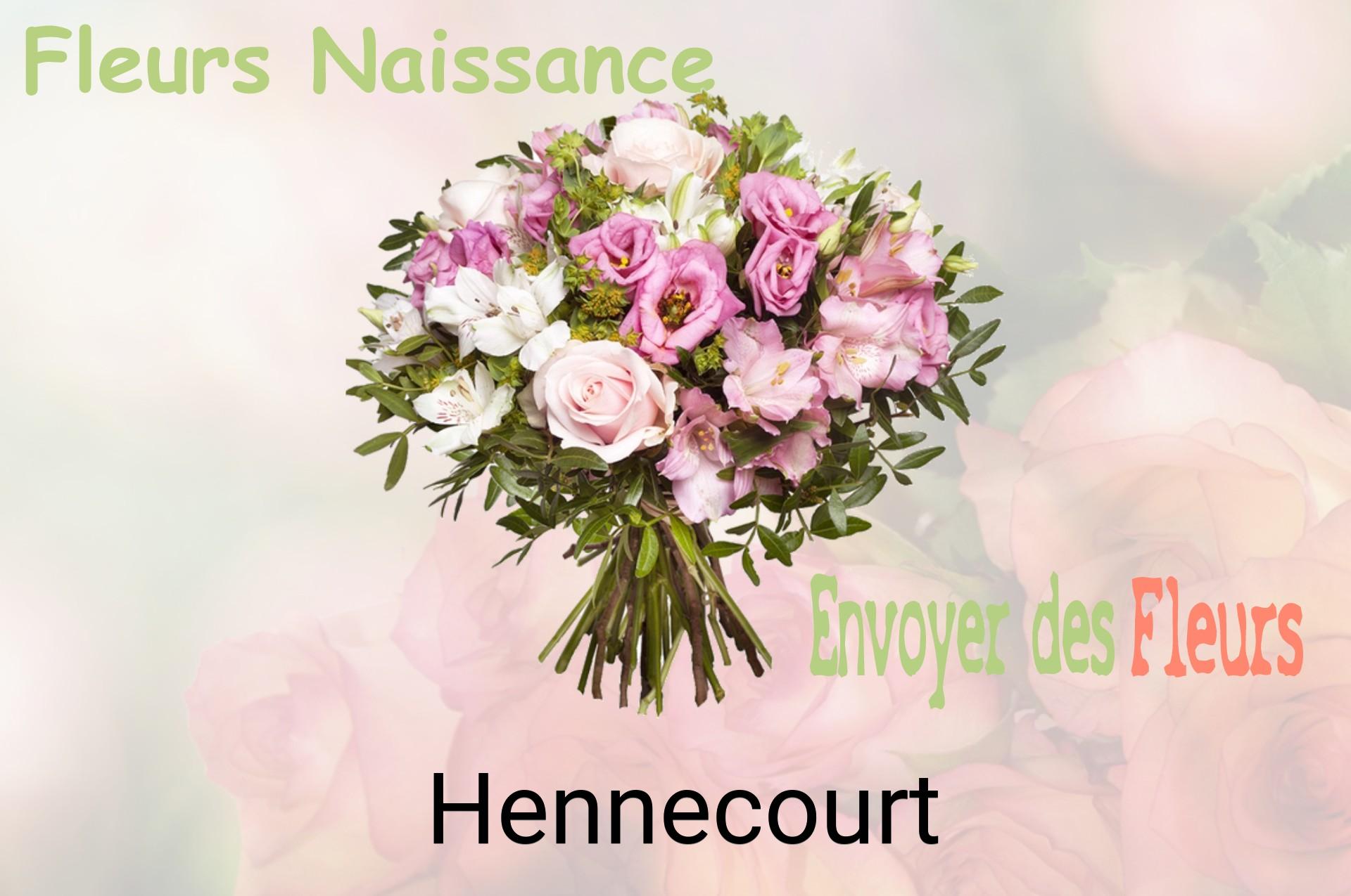 Bouquet de fleurs de naissance livré à Hennecourt